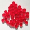 50 3x6mm Faceted Red Rondelle Beads
